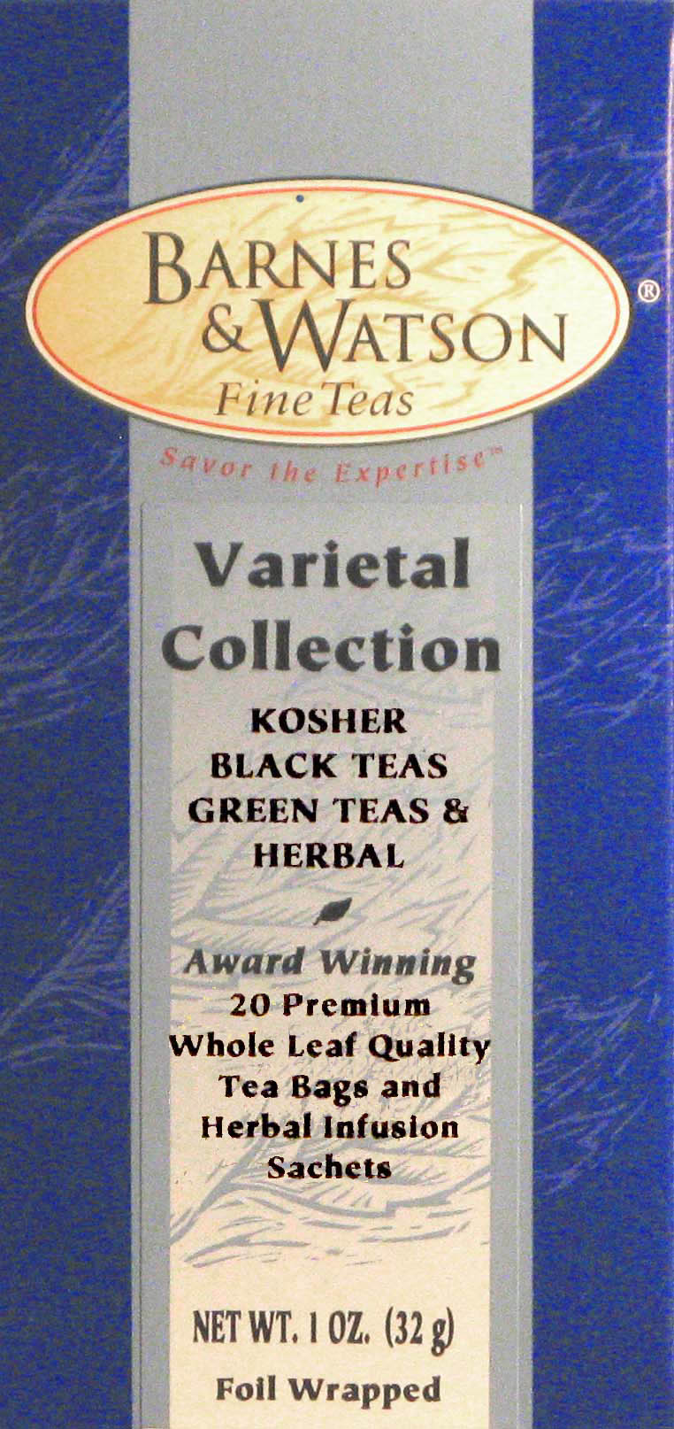 Kosher Varietal Collection (20 Foil-Wrapped Teabags)